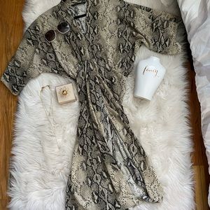 Zara Snakeskin Sun Dress